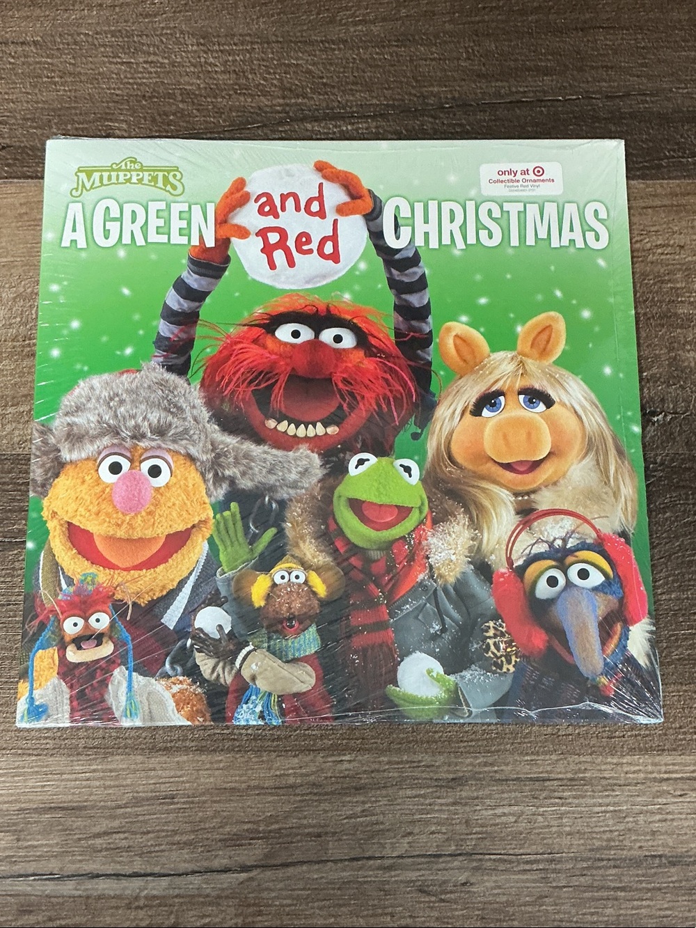 The Muppets "A Green and Red Christmas" Vinyl- Green & Red Cover